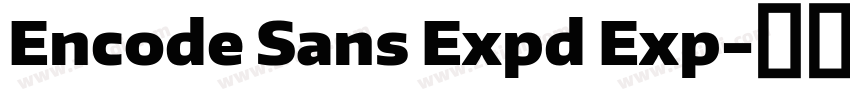 Encode Sans Expd Exp字体转换